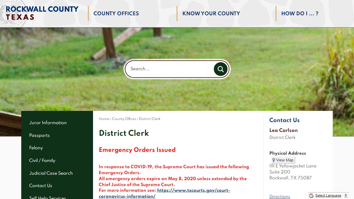 District Clerk | Rockwall County-Official Website