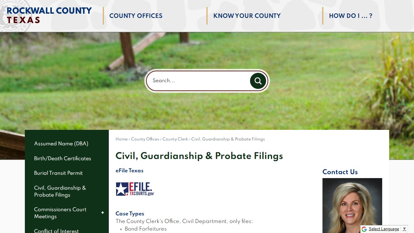 Civil, Guardianship & Probate Filings | Rockwall County ...