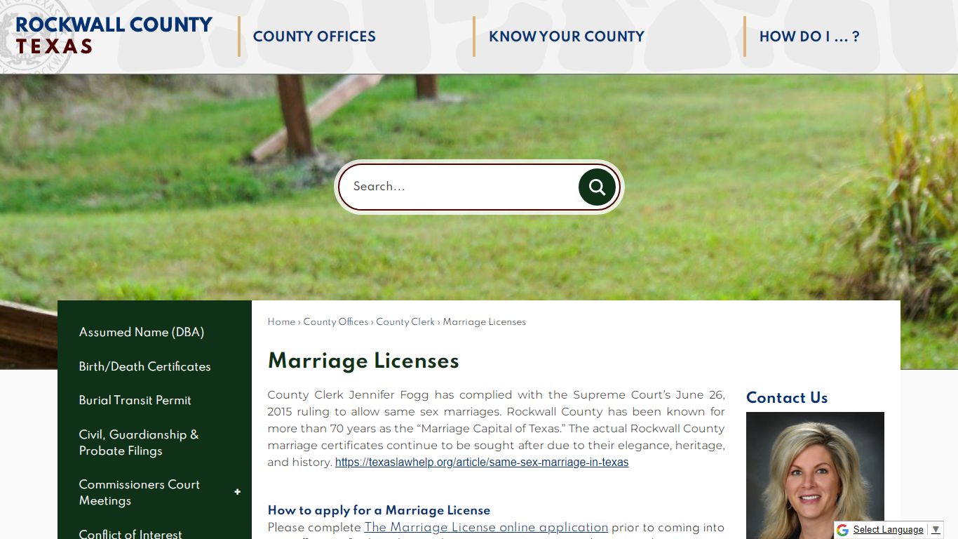 Marriage Licenses | Rockwall County-Official Website